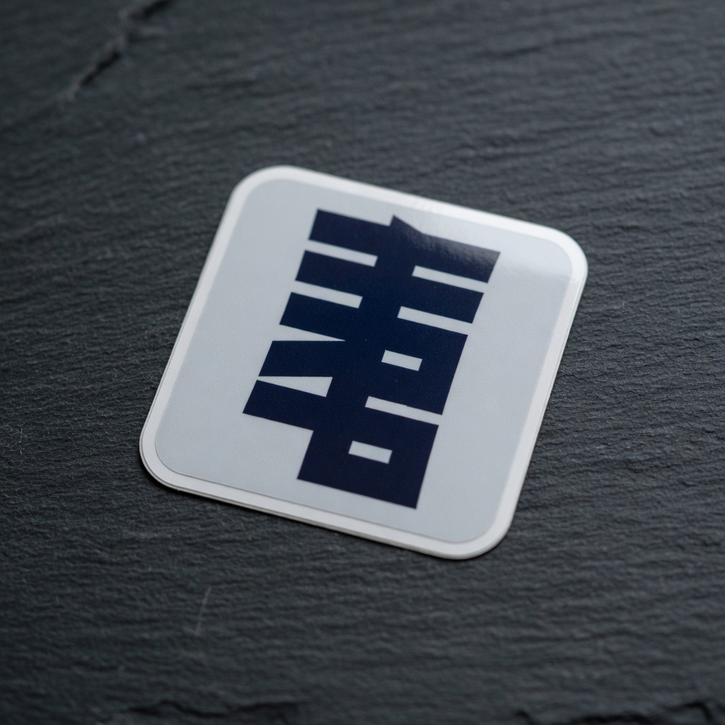 HRP-logotarra 40 kertaa 40 millimetriä, die-cut