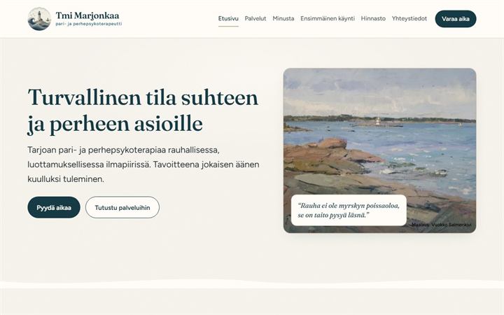 Marjonkaan etusivu